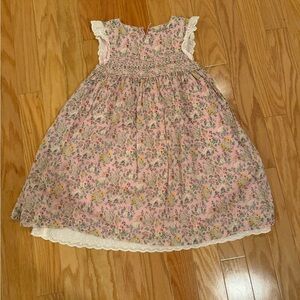 Mini Boden Floral Pink Kids Dress